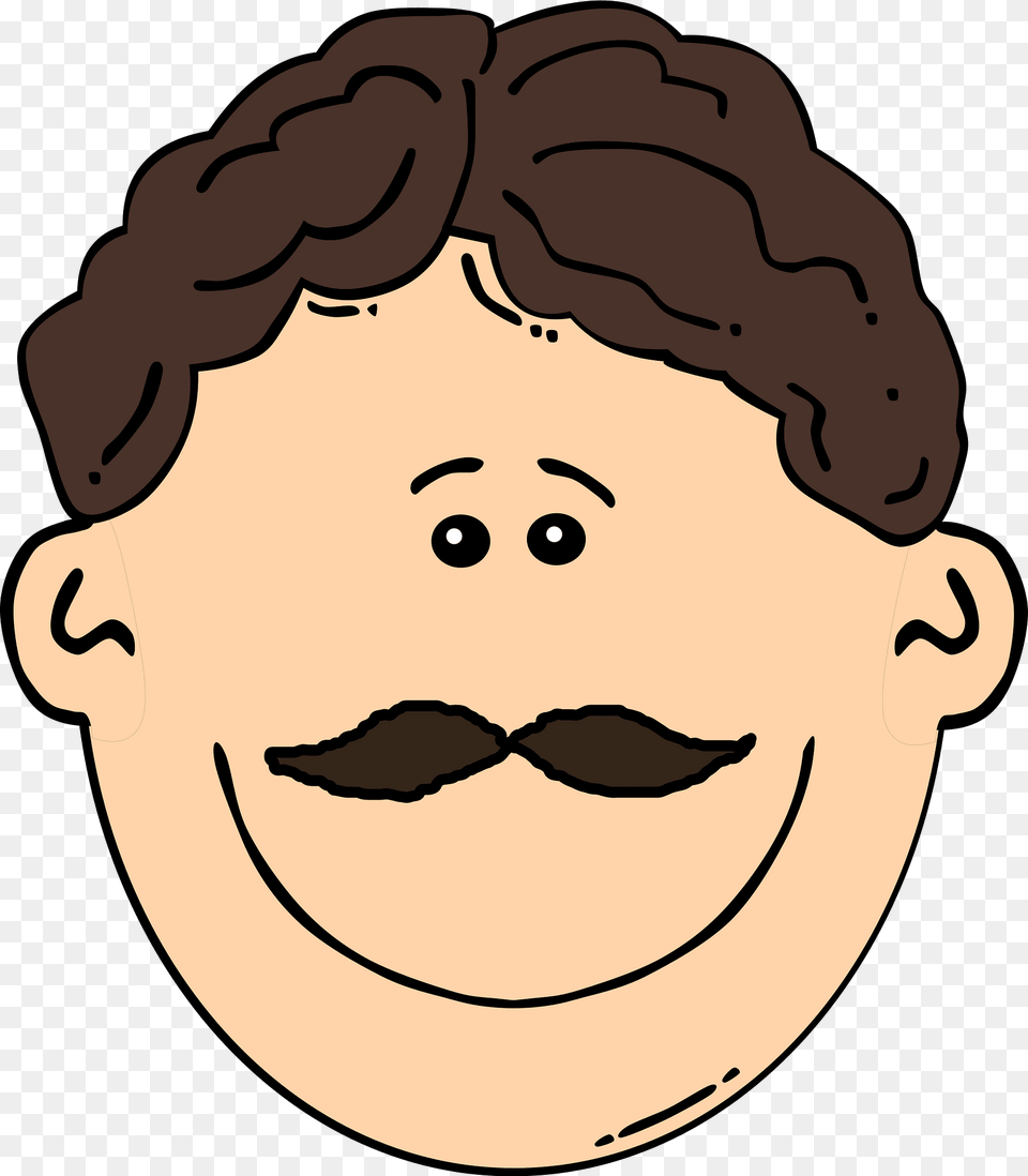 Man Clipart, Face, Head, Person, Mustache Png Image