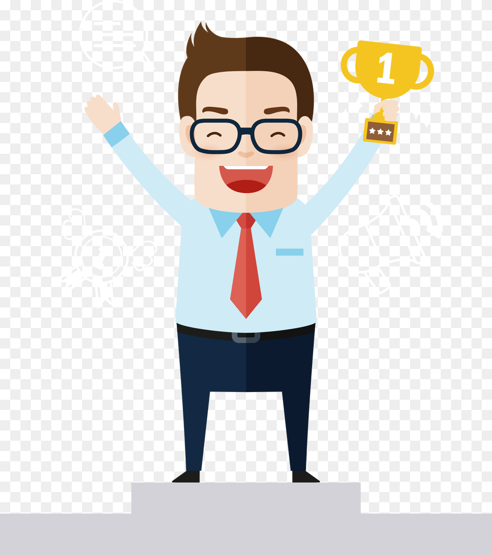 Man Clipart Business Successful Man Clipart, Person, Face, Head, Accessories Free Transparent Png