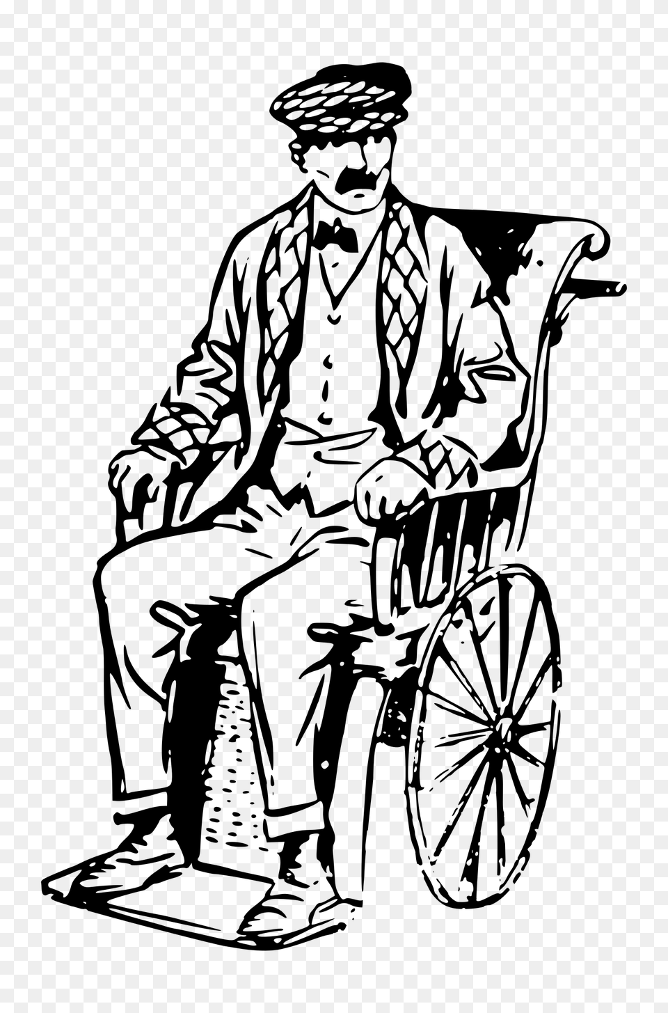 Man Clipart Wheelchair Man Wheelchair Gray Free Transparent Png