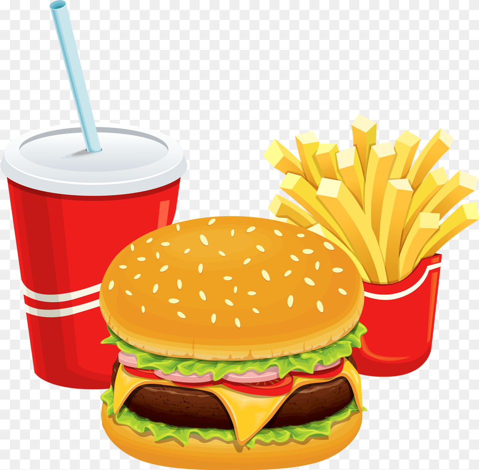 Man Cliparthot Of Restaurant Fast Food Poster Design, Lunch, Meal, Fries, Burger Free Png Download