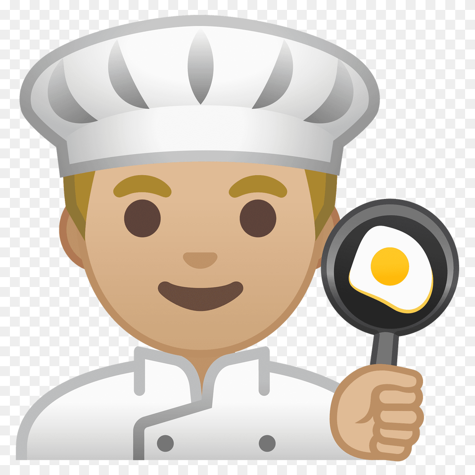 Man Cook Emoji Clipart, Cooking Pan, Cookware, Face, Head Free Png Download