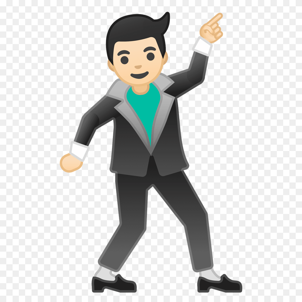 Man Dancing Emoji Clipart, Clothing, Formal Wear, Suit, People Free Png