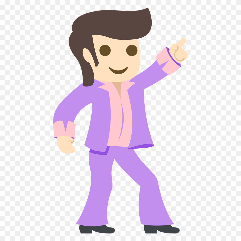 Man Dancing Emoji Clipart, Baby, Purple, Person, Cartoon Free Png Download