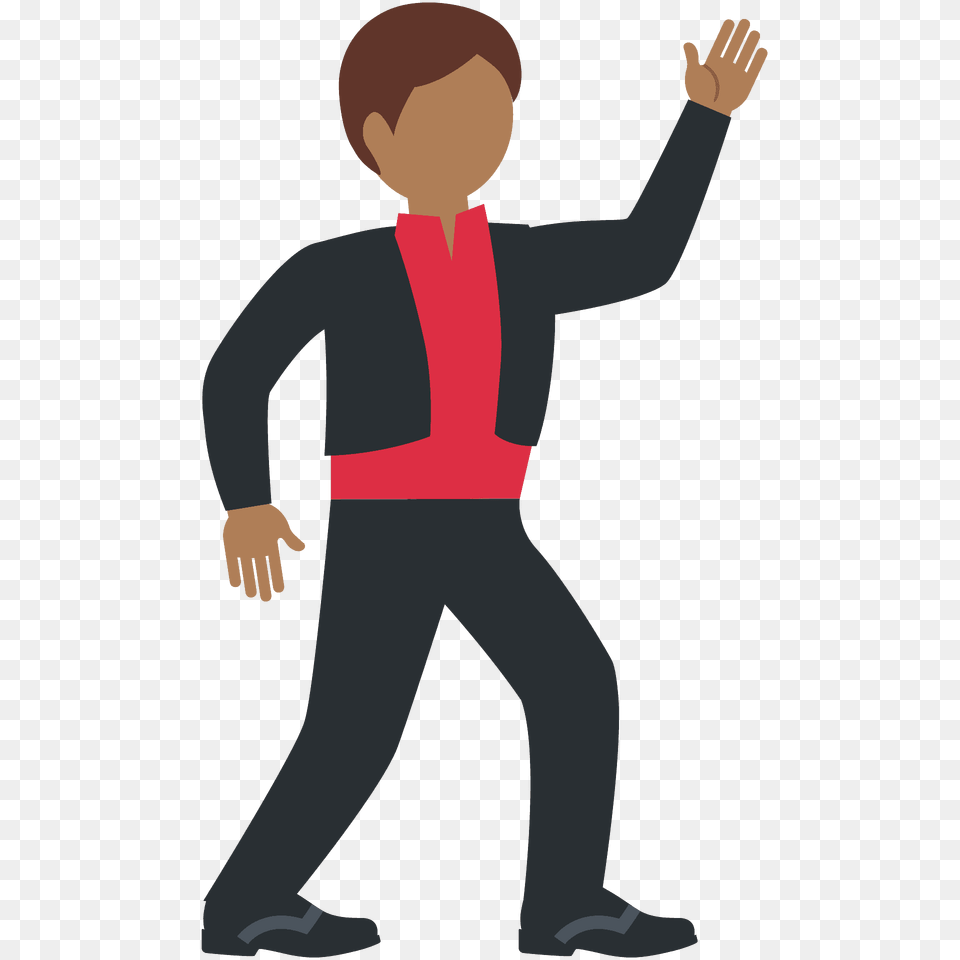 Man Dancing Emoji Clipart, Clothing, Formal Wear, Person, Suit Png Image