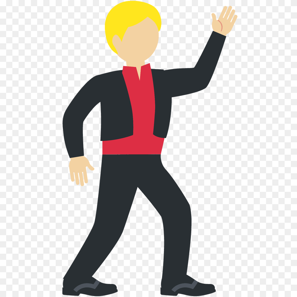 Man Dancing Emoji Clipart, Person, Formal Wear, Performer, Clothing Free Png Download