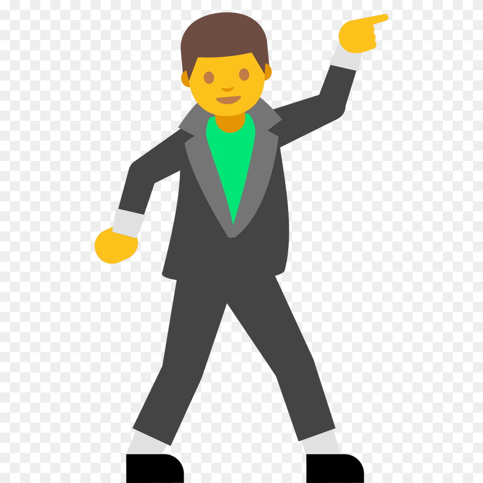 Man Dancing Emoji Clipart, Clothing, Suit, Formal Wear, Male Png