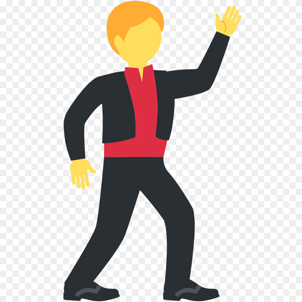 Man Dancing Emoji Clipart, Person, Clothing, Formal Wear, Suit Free Png