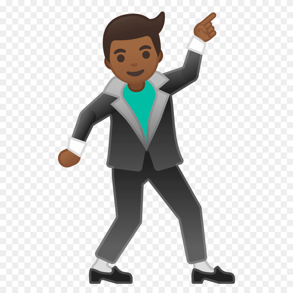 Man Dancing Emoji Clipart, Suit, Clothing, Formal Wear, Baby Free Png Download