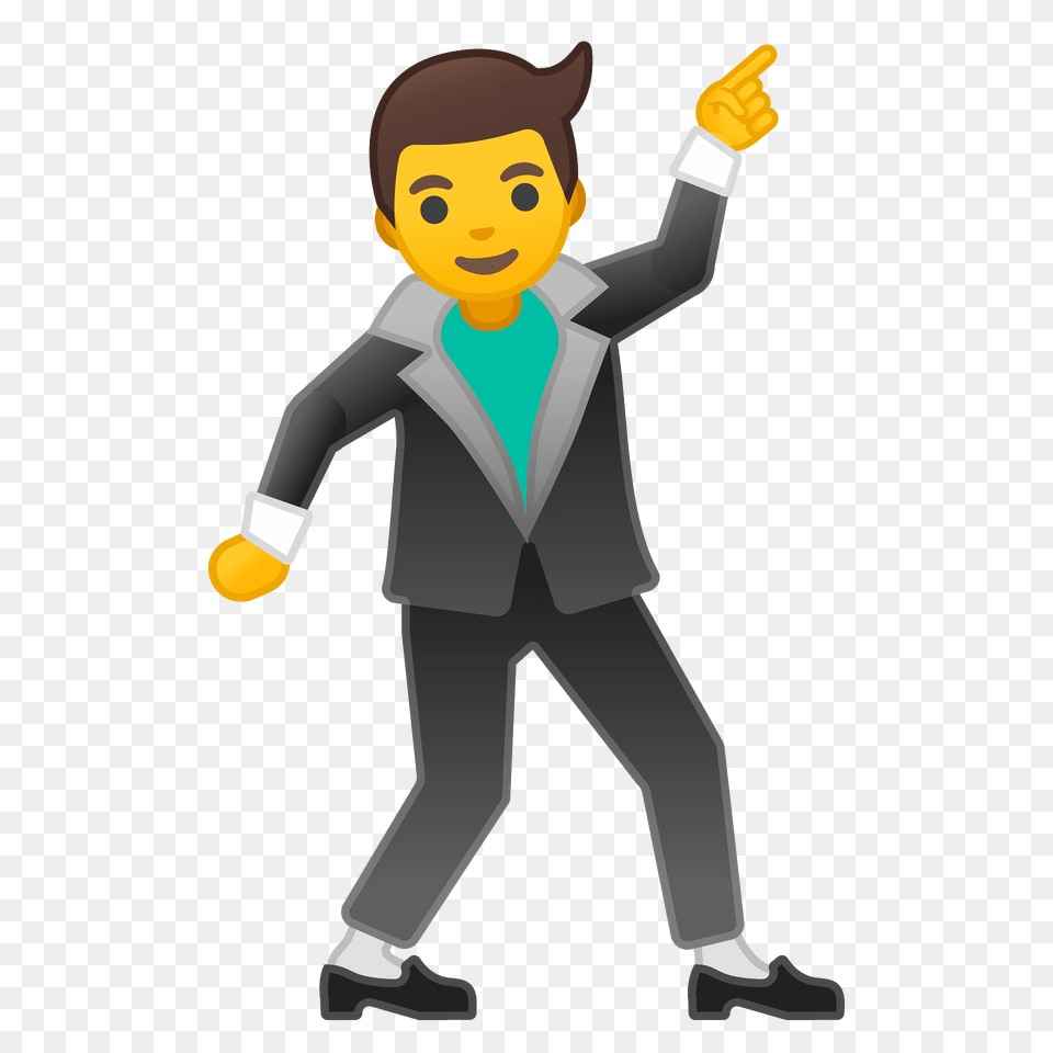 Man Dancing Emoji Clipart, Clothing, Formal Wear, Suit, Person Free Png Download