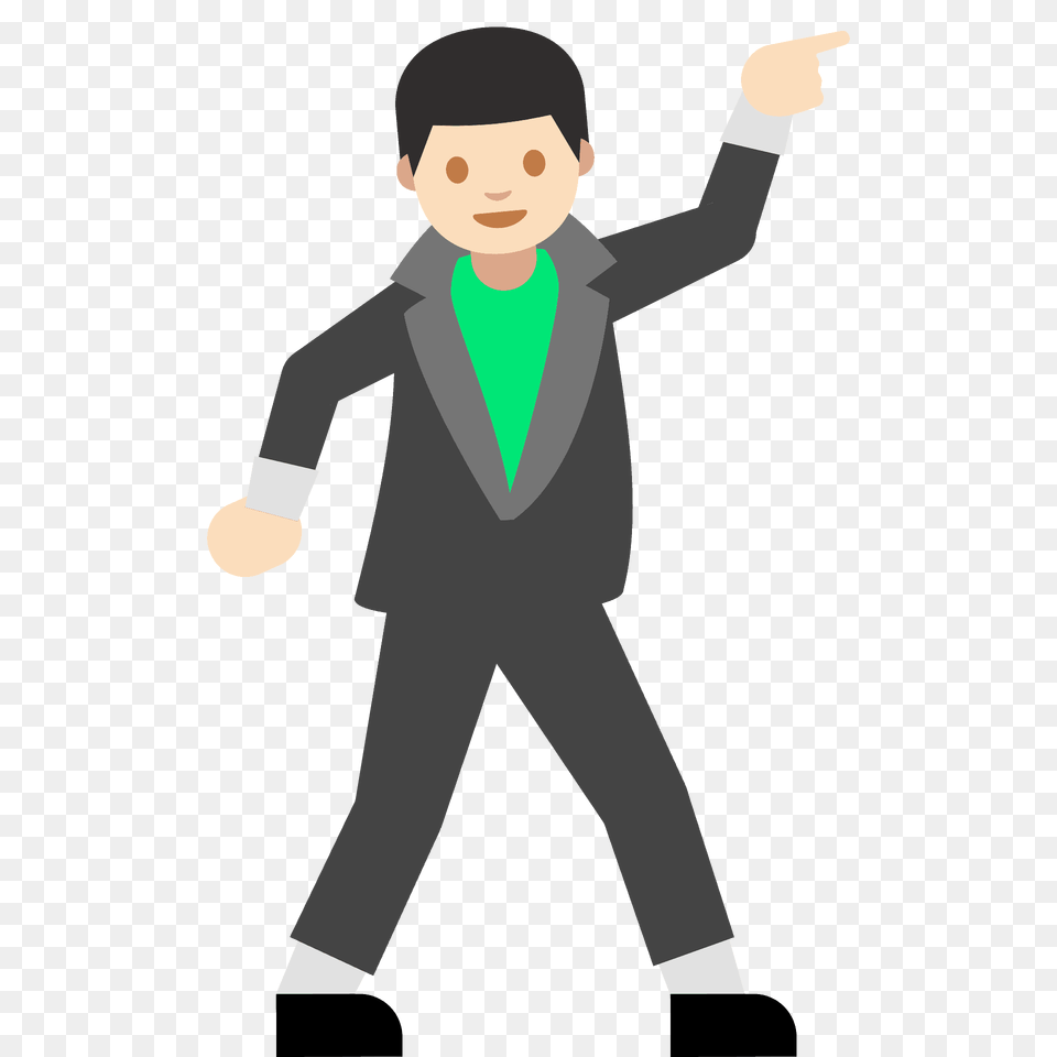 Man Dancing Emoji Clipart, Tuxedo, Clothing, Suit, Formal Wear Png Image
