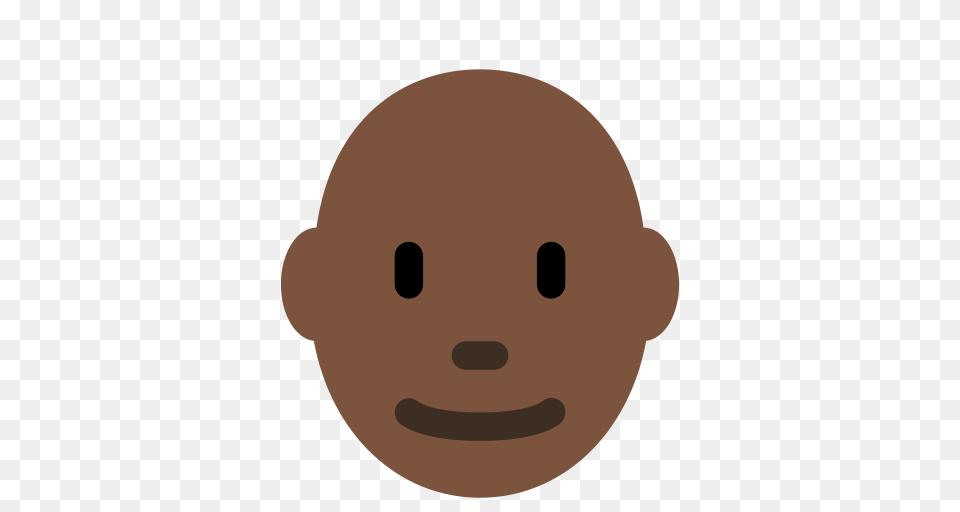 Man Dark Skin Tone Bald Emoji, Photography, Astronomy, Face, Head Free Transparent Png