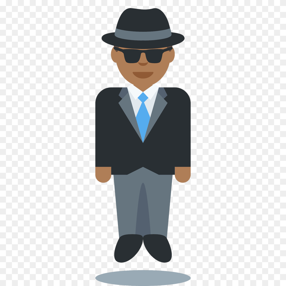 Man Detective Emoji Clipart, Hat, Suit, Clothing, Formal Wear Png
