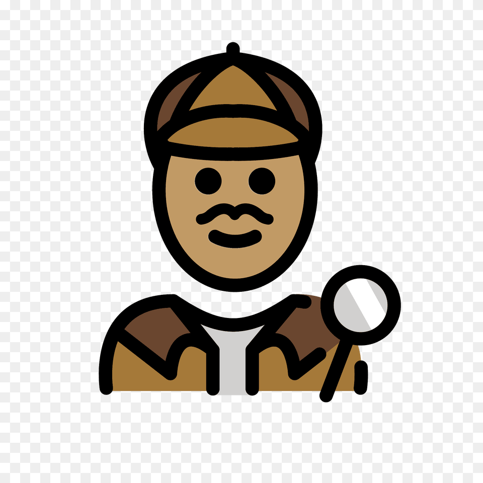Man Detective Emoji Clipart, People, Person, Baby, Face Png