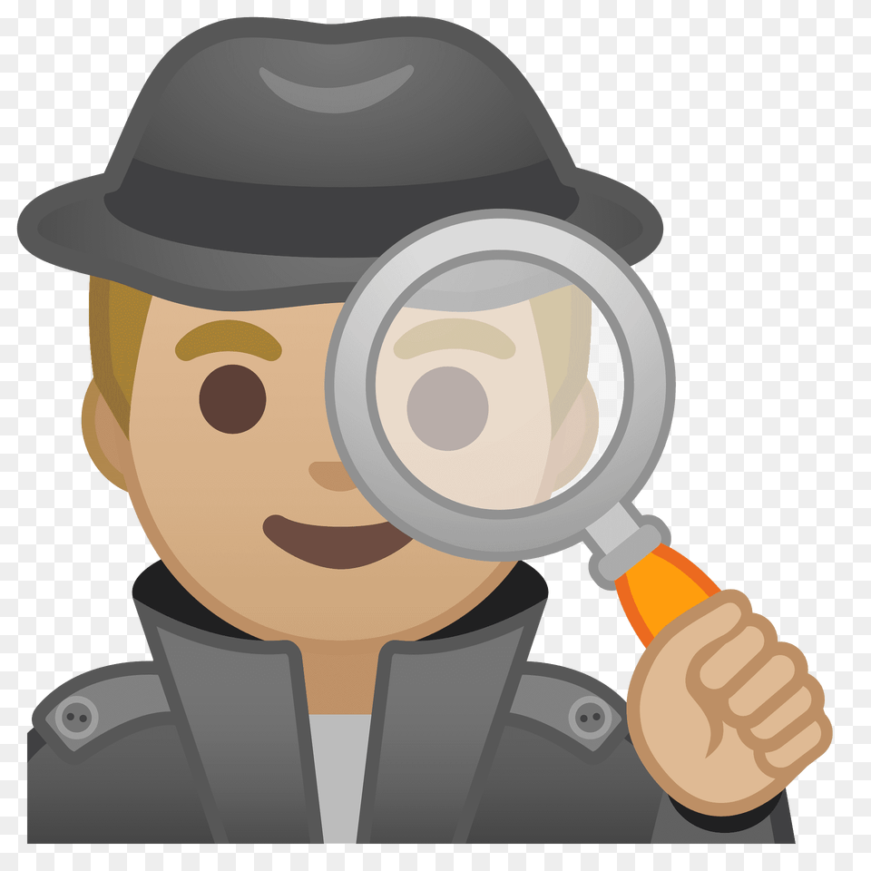 Man Detective Emoji Clipart, Photography, Magnifying, Baby, Person Free Png Download