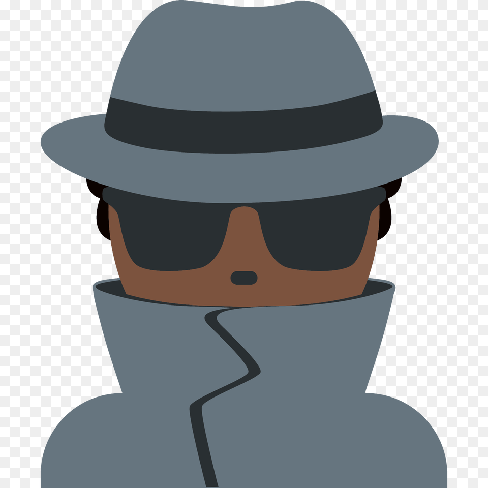 Man Detective Emoji Clipart, Clothing, Hat, Photography, Sun Hat Png Image