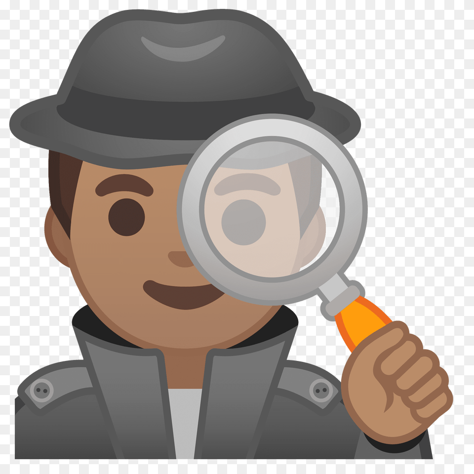 Man Detective Emoji Clipart, Photography, Magnifying, Baby, Person Free Png