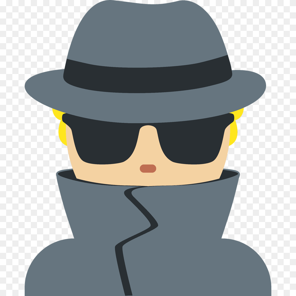 Man Detective Emoji Clipart, Clothing, Sun Hat, Photography, Hat Png