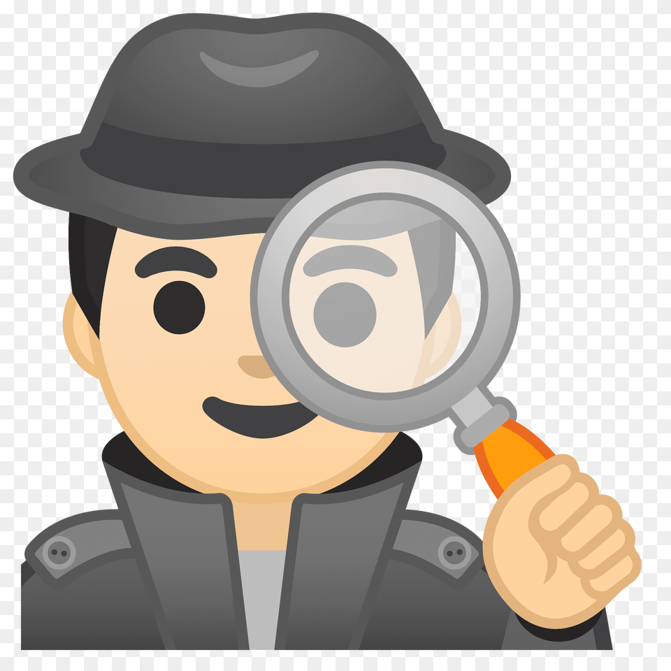 Man Detective Emoji Clipart, Photography, Magnifying, Baby, Person Free Png