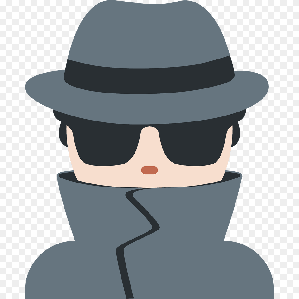 Man Detective Emoji Clipart, Clothing, Sun Hat, Hat, Photography Free Png Download