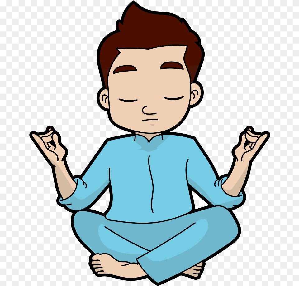 Man Doing Yoga Cartoon, Baby, Person, Face, Head Free Transparent Png
