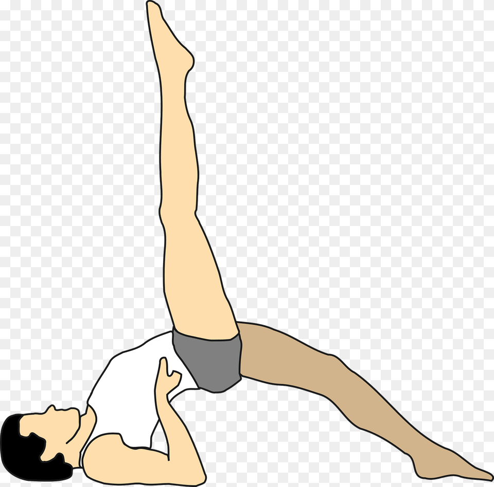 Man Doing Yoga One Legged Pose Clipart, Person, Stretch, Fitness, Sport Png