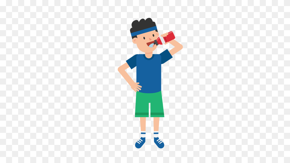 Man Drinking Water Cartoon, Boy, Child, Person, Male Free Png
