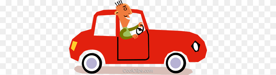 Man Driving A Car Royalty Vector Clip Art Illustration, Pickup Truck, Transportation, Truck, Vehicle Png