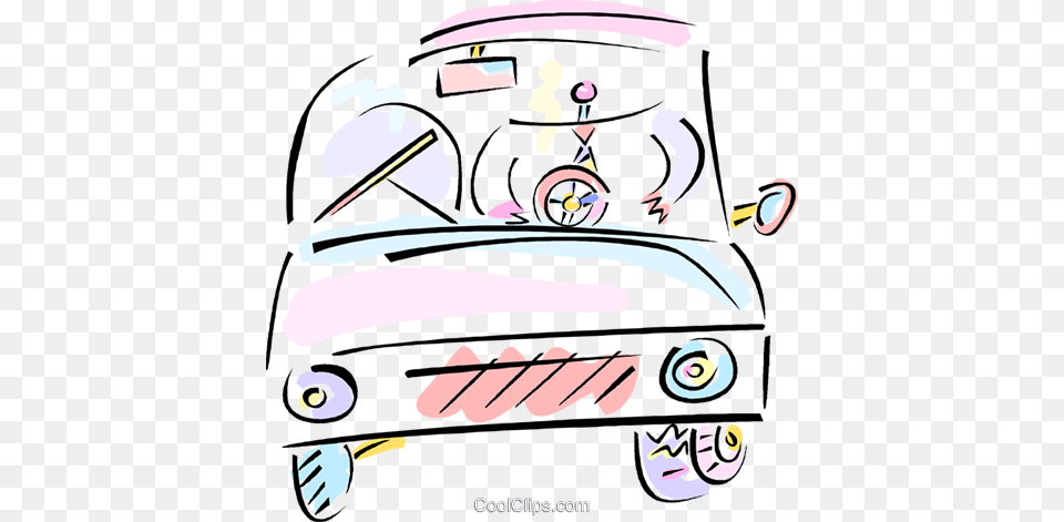 Man Driving Car Royalty Vector Clip Art Illustration, License Plate, Transportation, Vehicle Png