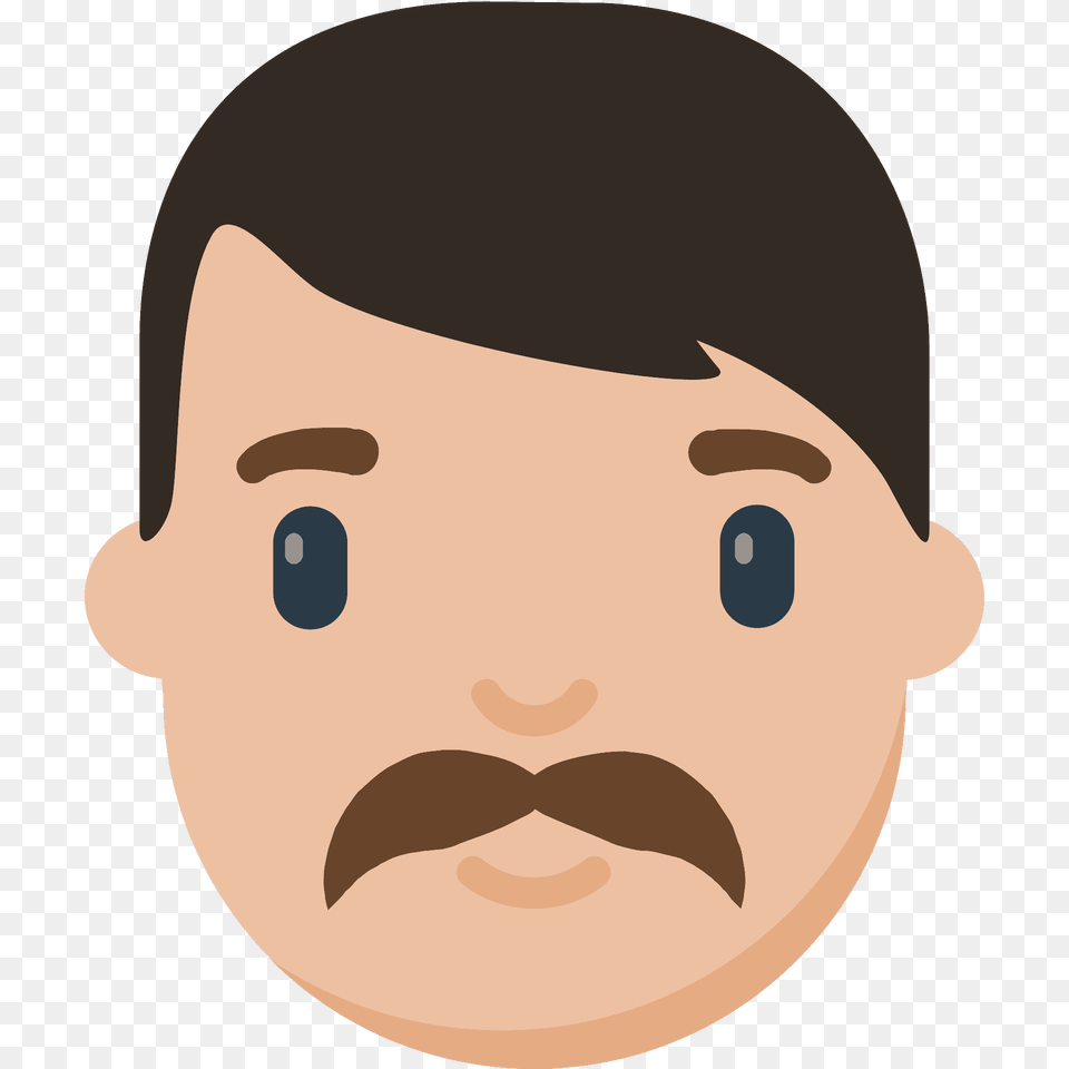 Man Emoji Clipart, Face, Head, Person, Mustache Free Transparent Png