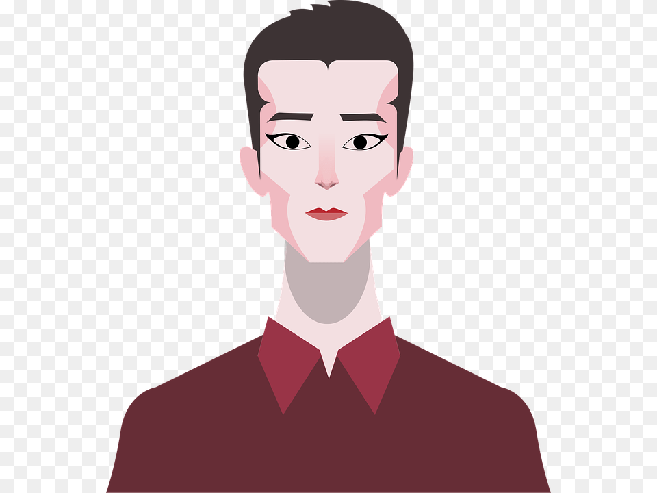 Man Face Portrait Male Person Human Adult People Cartoon, Photography, Maroon, Head, Art Free Png