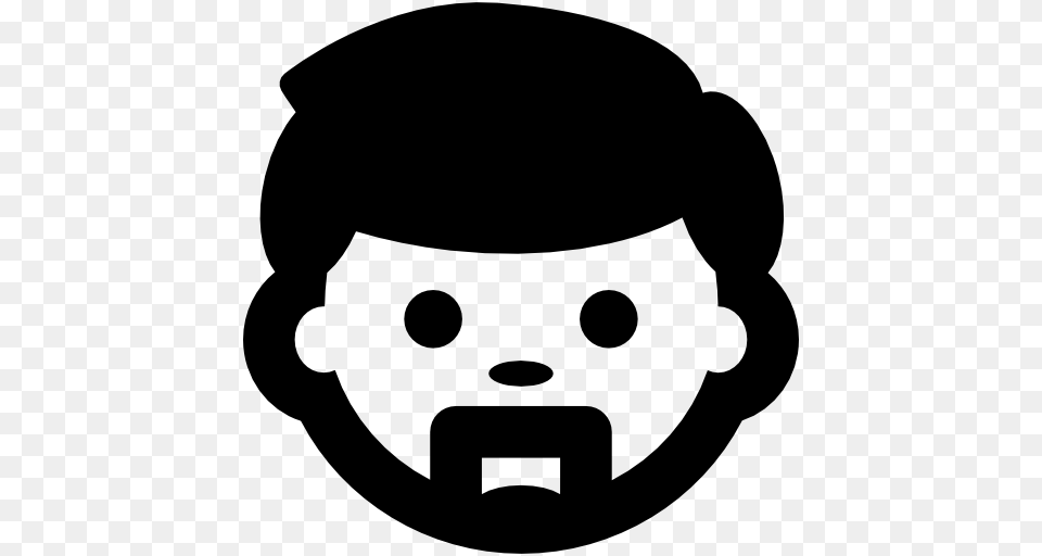Man Face With Goatee, Stencil, Photography, Baby, Person Free Png