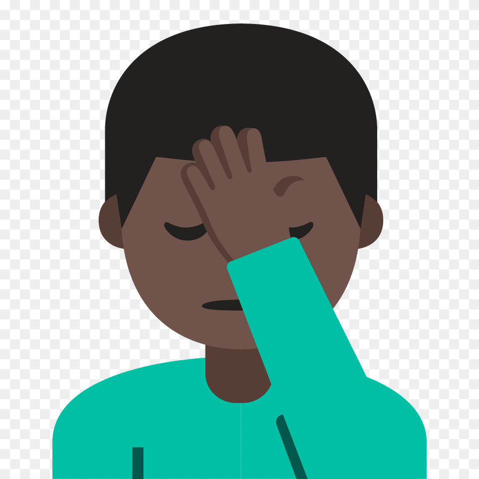 Man Facepalming Emoji Clipart, Body Part, Face, Head, Neck Png Image