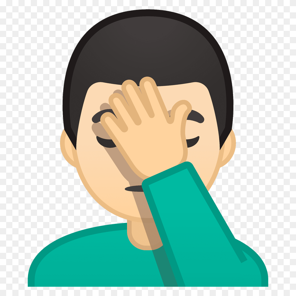 Man Facepalming Emoji Clipart, Body Part, Face, Head, Neck Free Transparent Png