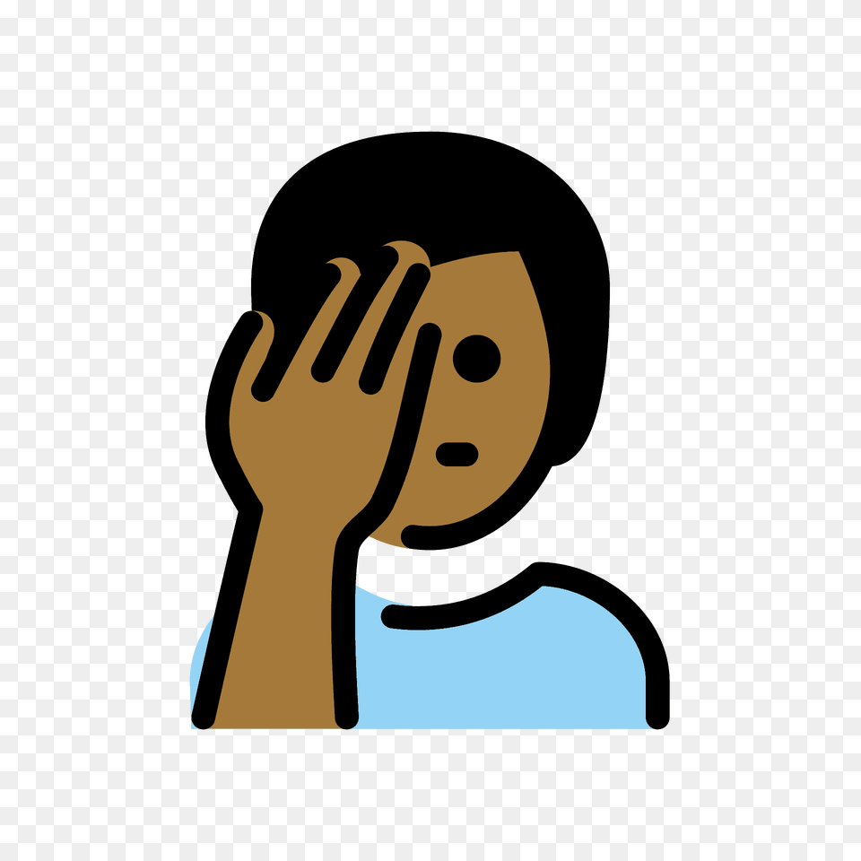 Man Facepalming Emoji Clipart, Body Part, Hand, Person Png