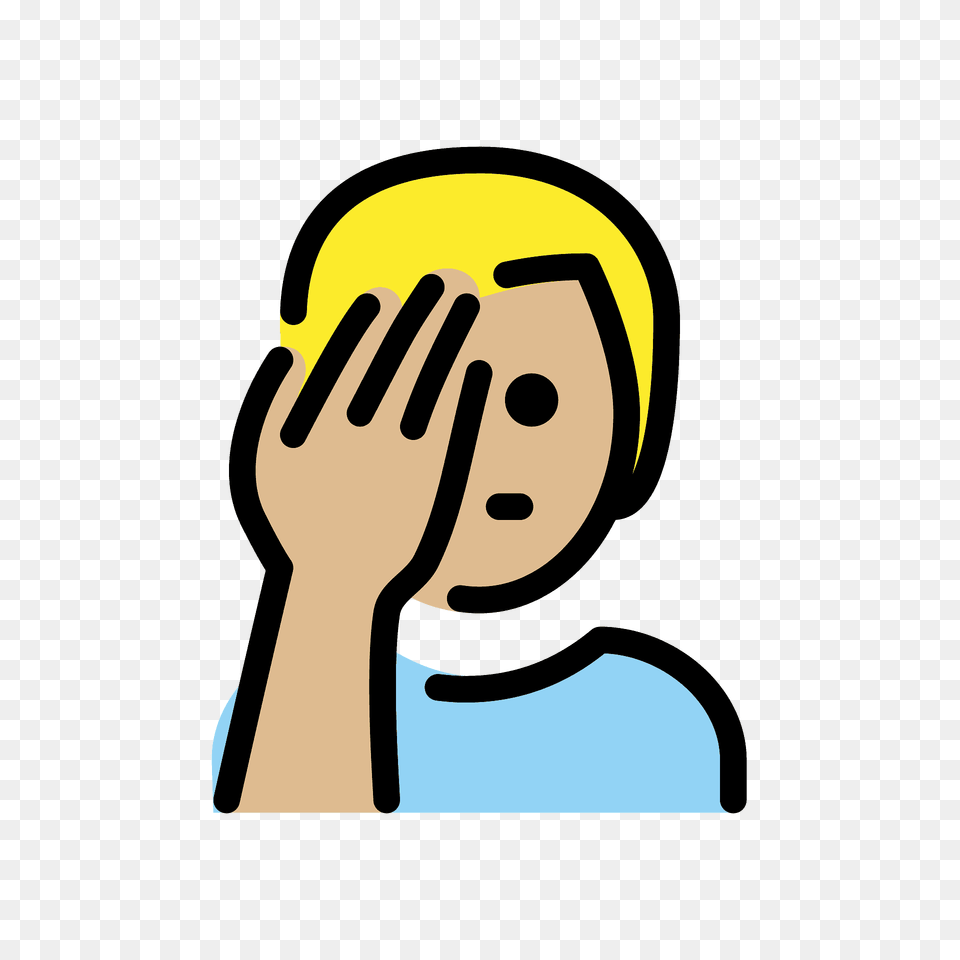 Man Facepalming Emoji Clipart Free Transparent Png