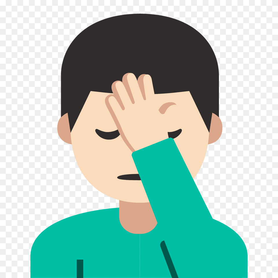 Man Facepalming Emoji Clipart, Body Part, Face, Head, Neck Free Png Download