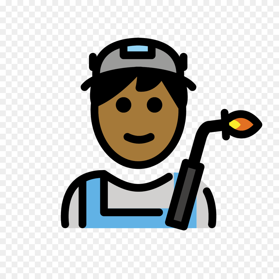 Man Factory Worker Emoji Clipart, Face, Head, Person, People Png