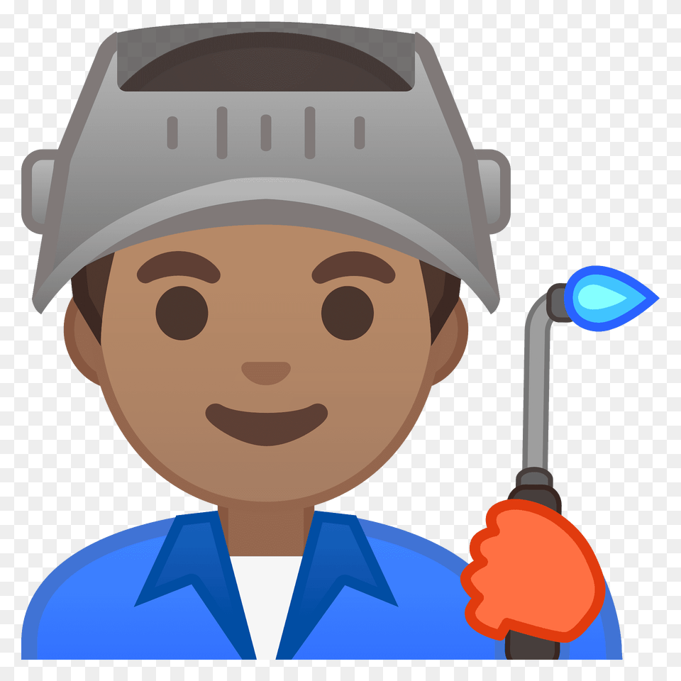 Man Factory Worker Emoji Clipart, Lighting, Person, Face, Head Free Png Download