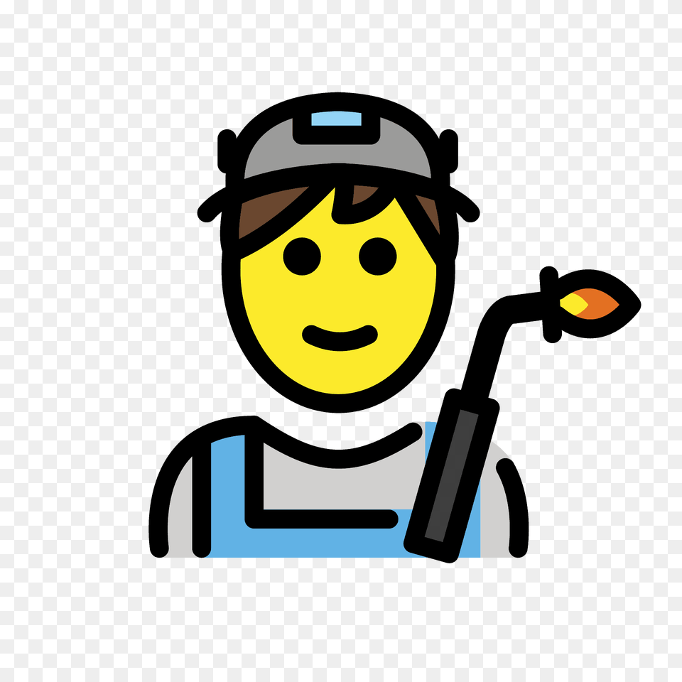 Man Factory Worker Emoji Clipart, Face, Head, Person Png Image