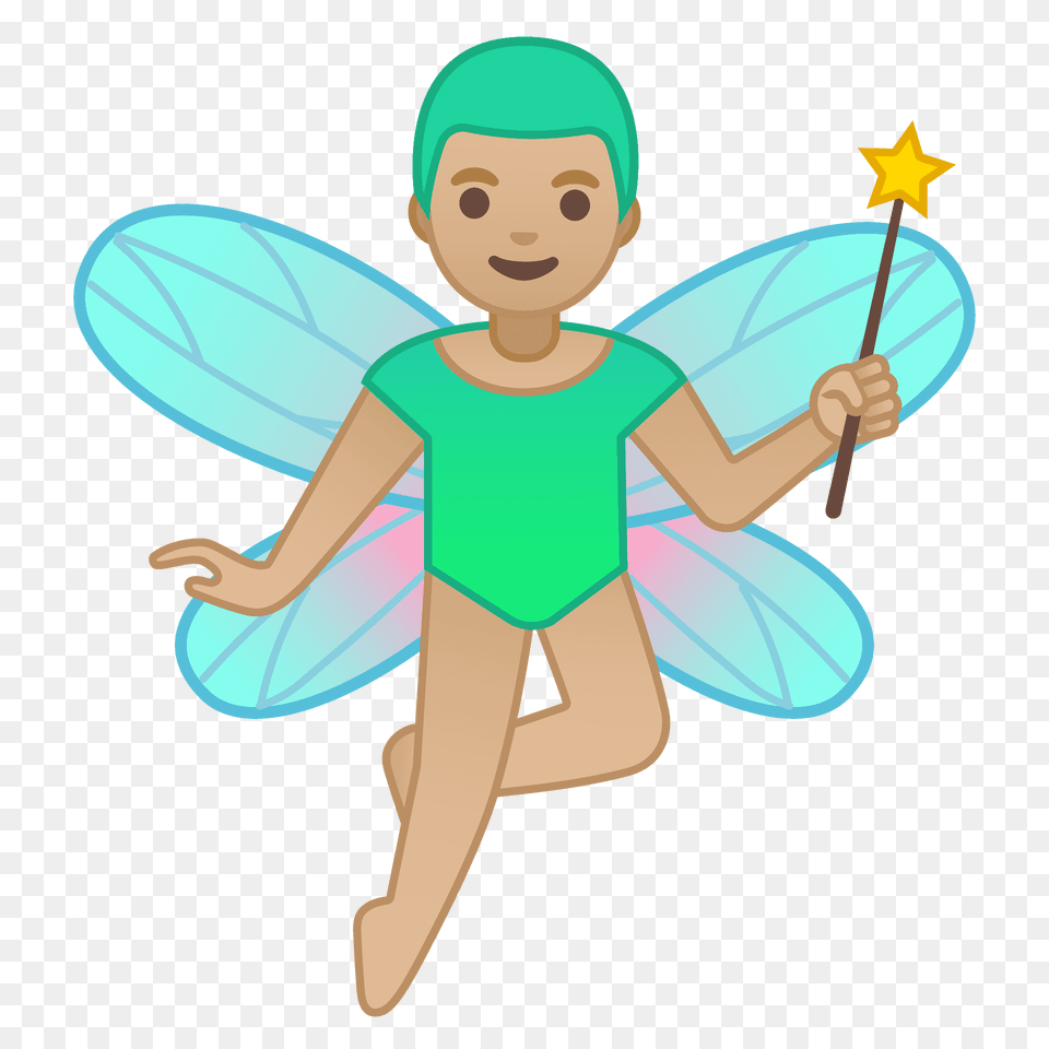 Man Fairy Emoji Clipart, Baby, Face, Head, Person Png Image