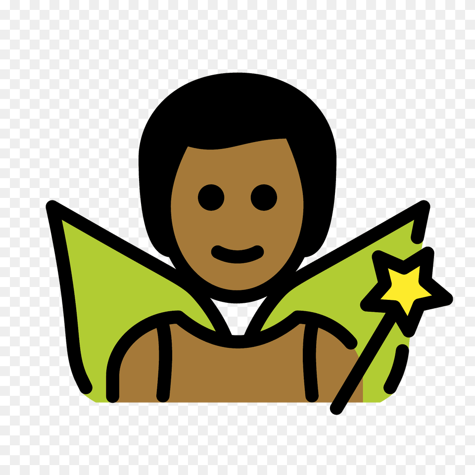 Man Fairy Emoji Clipart, Face, Head, Person, Reading Png Image