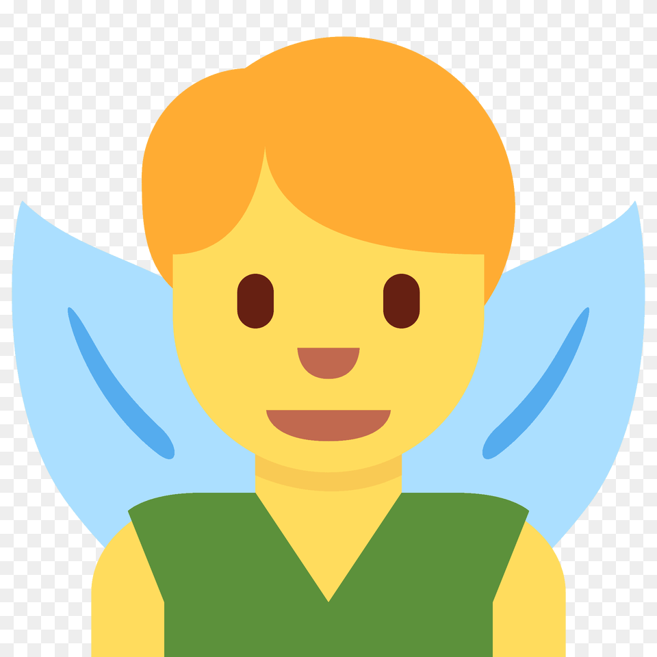 Man Fairy Emoji Clipart, Baby, Person, Face, Head Free Transparent Png