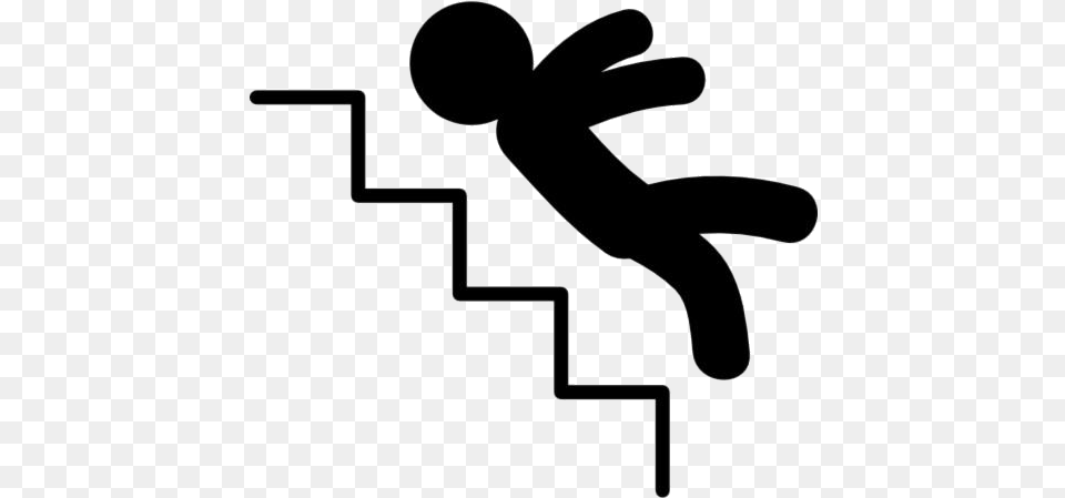 Man Falling Down Stairs Download Falling Down The Stairs Cartoon, Clothing, Glove, Symbol Free Png