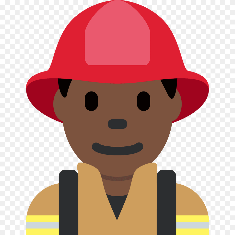 Man Firefighter Emoji Clipart, Clothing, Hardhat, Helmet, Baby Png Image
