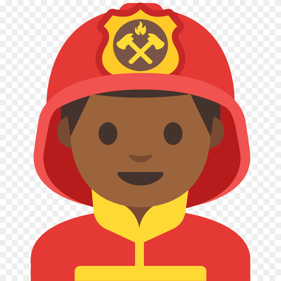 Man Firefighter Emoji Clipart, Baby, Person, Face, Head Free Png Download