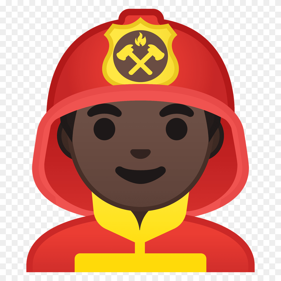 Man Firefighter Emoji Clipart, Helmet, Baby, Person, Face Png Image