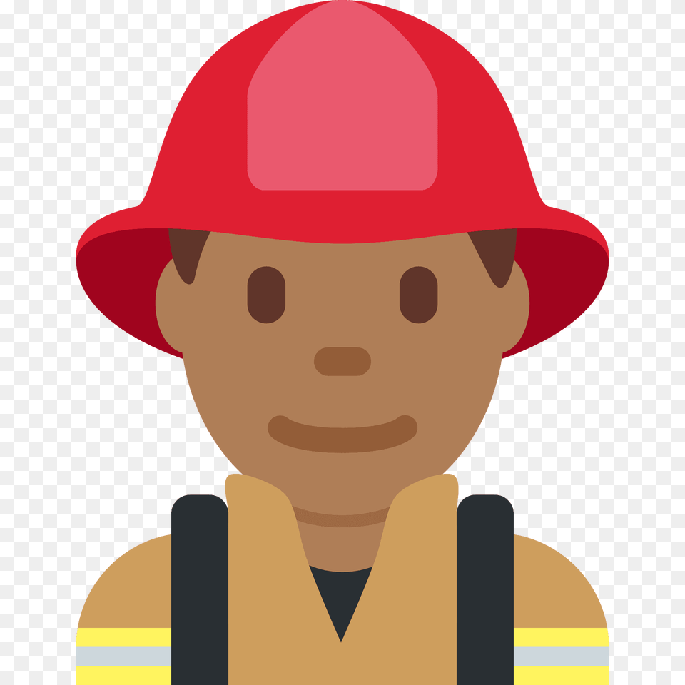 Man Firefighter Emoji Clipart, Clothing, Hardhat, Helmet, Baby Free Transparent Png