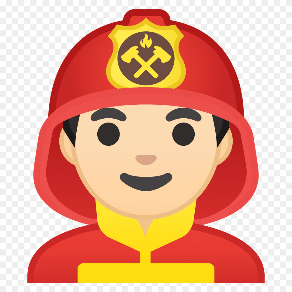 Man Firefighter Emoji Clipart, Baby, Person, Face, Head Free Png