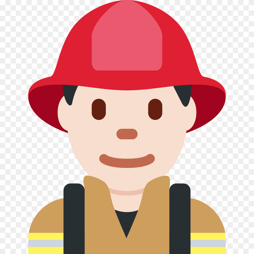 Man Firefighter Emoji Clipart, Clothing, Hardhat, Helmet, Baby Png