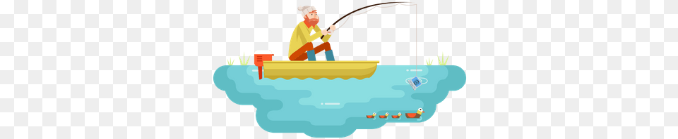 Man Fishing In Lake Catching Laptop Vector Graphics, Angler, Leisure Activities, Outdoors, Person Free Png